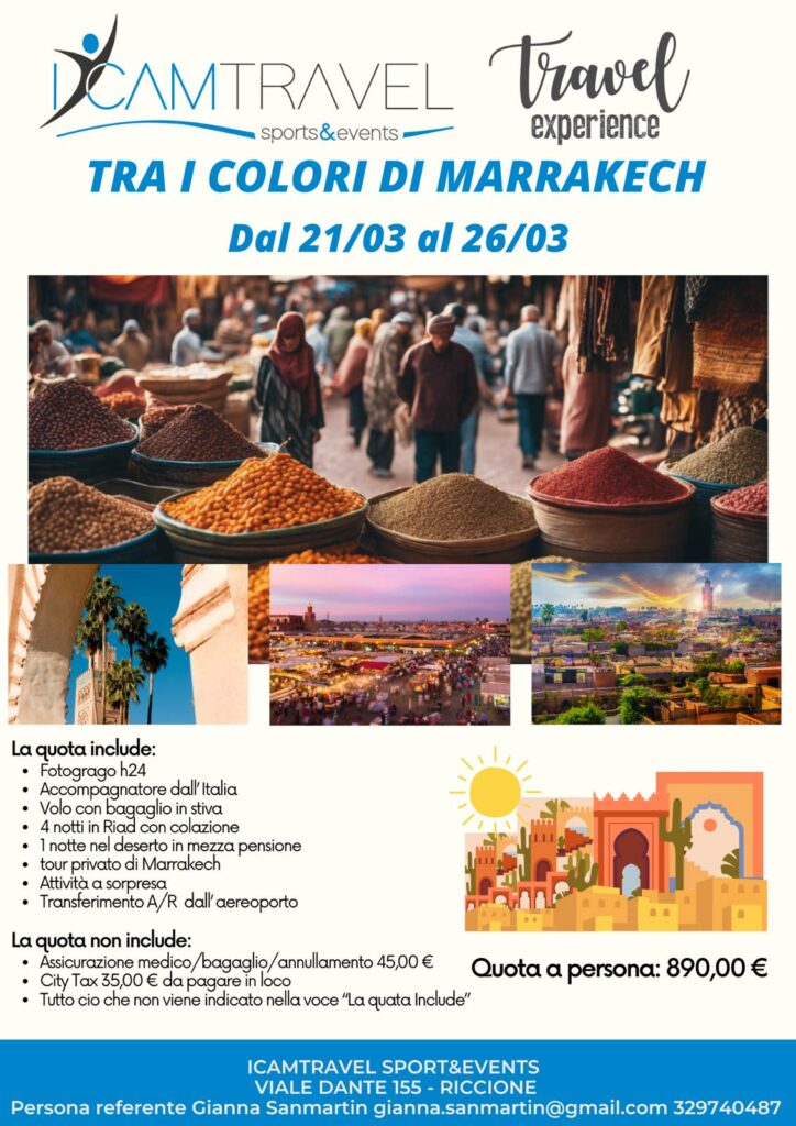 viaggio tra i colori di marrakech